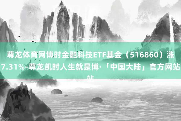 尊龙体育网博时金融科技ETF基金（516860）涨7.31%-尊龙凯时人生就是博·「中国大陆」官方网站