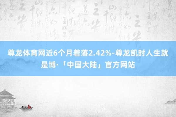 尊龙体育网近6个月着落2.42%-尊龙凯时人生就是博·「中国大陆」官方网站