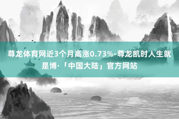 尊龙体育网近3个月高涨0.73%-尊龙凯时人生就是博·「中国大陆」官方网站