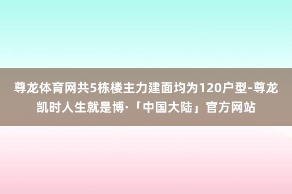 尊龙体育网共5栋楼主力建面均为120户型-尊龙凯时人生就是博·「中国大陆」官方网站